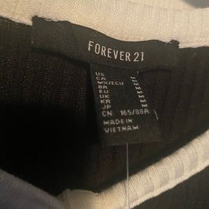 Black and white forever 21 dress
